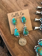 The Caledo Squash Blossom Necklace Set-Necklaces-Calli Co., Turquoise and Silver Jewelry, Native American Handmade, Zuni Tribe, Navajo Tribe, Brock Texas