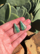 The Turquoise Studs, 3-Earrings-Calli Co., Turquoise and Silver Jewelry, Native American Handmade, Zuni Tribe, Navajo Tribe, Brock Texas