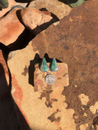 The Turquoise Studs, 3-Earrings-Calli Co., Turquoise and Silver Jewelry, Native American Handmade, Zuni Tribe, Navajo Tribe, Brock Texas