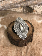 The El Rito Adjustable Concho Ring, 1-Rings-Calli Co., Turquoise and Silver Jewelry, Native American Handmade, Zuni Tribe, Navajo Tribe, Brock Texas