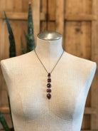 The Arroyo Lariat Necklace in Spiny Oyster, 20-Necklaces-Calli Co., Turquoise and Silver Jewelry, Native American Handmade, Zuni Tribe, Navajo Tribe, Brock Texas