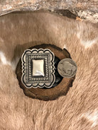 The El Rito Adjustable Concho Ring, 2-Rings-Calli Co., Turquoise and Silver Jewelry, Native American Handmade, Zuni Tribe, Navajo Tribe, Brock Texas