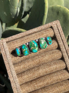 The 5 Stone Turquoise Cuff, 1-Bracelets & Cuffs-Calli Co., Turquoise and Silver Jewelry, Native American Handmade, Zuni Tribe, Navajo Tribe, Brock Texas