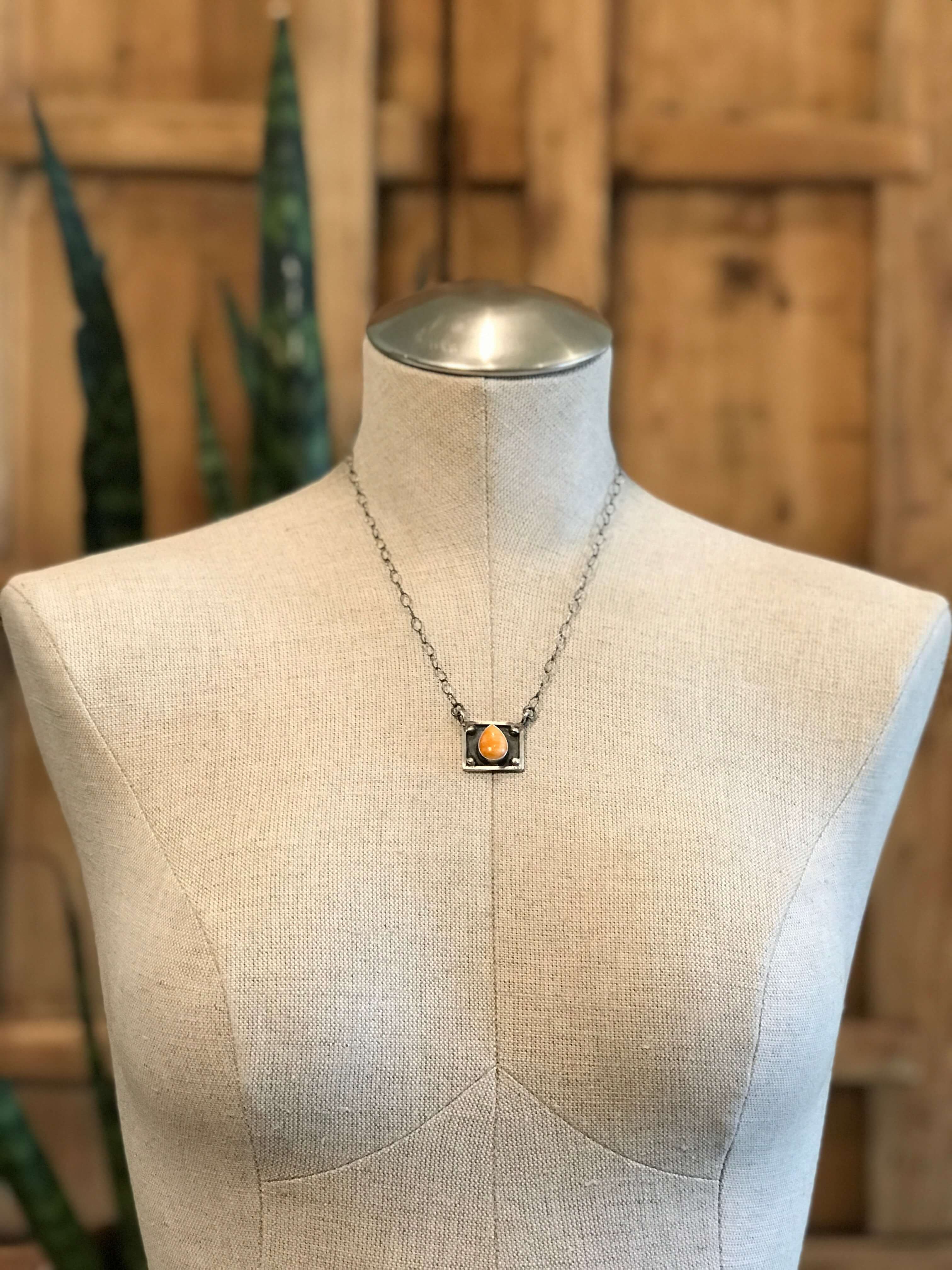 The Hollis Necklace, 1-Necklaces-Calli Co., Turquoise and Silver Jewelry, Native American Handmade, Zuni Tribe, Navajo Tribe, Brock Texas