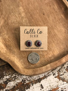 The Spiny Studs, 8-Earrings-Calli Co., Turquoise and Silver Jewelry, Native American Handmade, Zuni Tribe, Navajo Tribe, Brock Texas