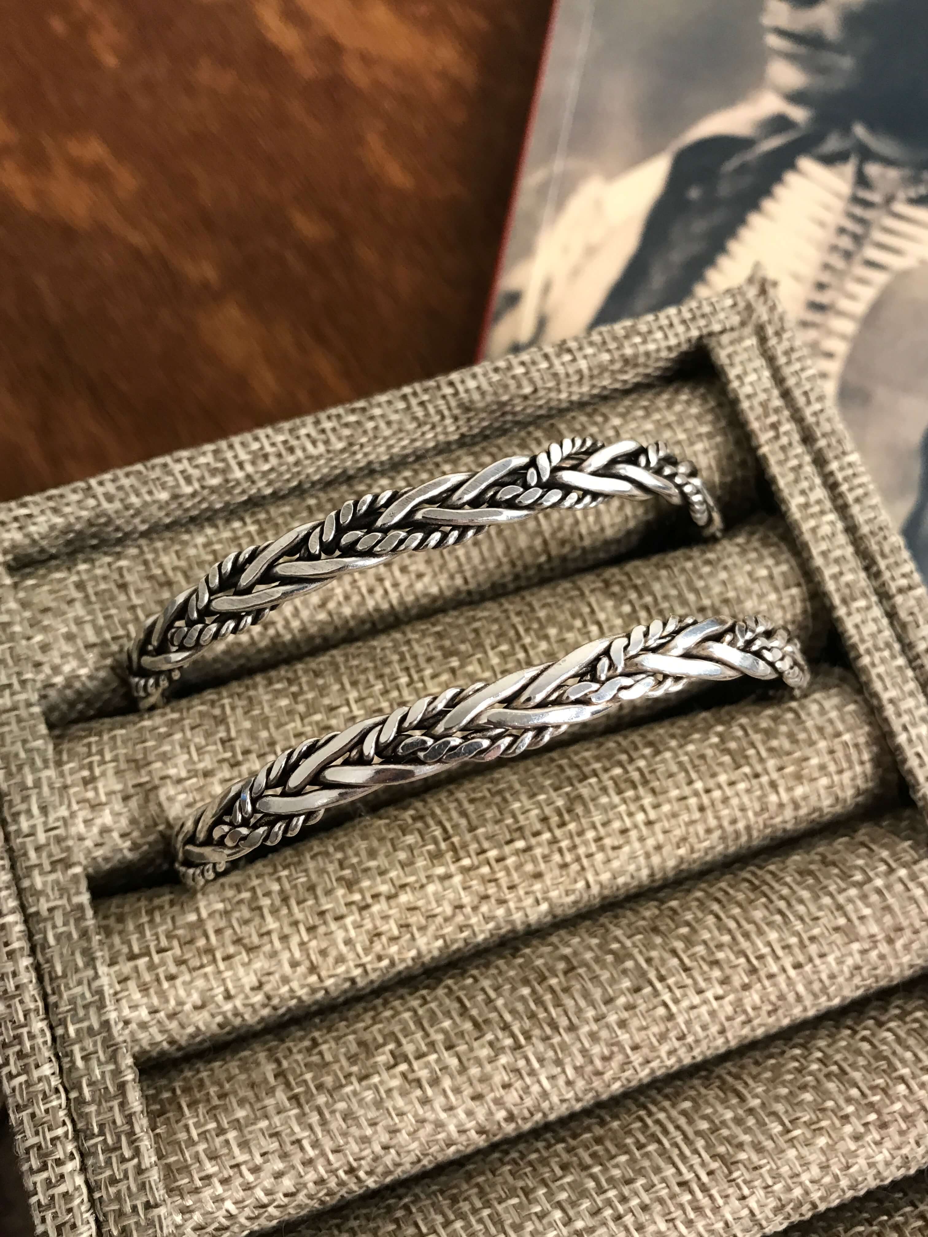 The Tanglewood Cuffs-Bracelets & Cuffs-Calli Co., Turquoise and Silver Jewelry, Native American Handmade, Zuni Tribe, Navajo Tribe, Brock Texas