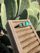 The 5 Stone Turquoise Cuff, 2-Bracelets & Cuffs-Calli Co., Turquoise and Silver Jewelry, Native American Handmade, Zuni Tribe, Navajo Tribe, Brock Texas