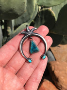 The Naja Pendant, 57-Pendants-Calli Co., Turquoise and Silver Jewelry, Native American Handmade, Zuni Tribe, Navajo Tribe, Brock Texas