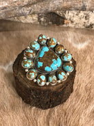 The Wildland Adjustable Ring, 2-Rings-Calli Co., Turquoise and Silver Jewelry, Native American Handmade, Zuni Tribe, Navajo Tribe, Brock Texas