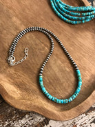 The Almont Necklace-Necklaces-Calli Co., Turquoise and Silver Jewelry, Native American Handmade, Zuni Tribe, Navajo Tribe, Brock Texas