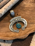 The Naja Pendant, 3-Pendants-Calli Co., Turquoise and Silver Jewelry, Native American Handmade, Zuni Tribe, Navajo Tribe, Brock Texas