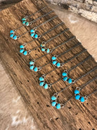 The Rexford Turquoise 3 Stone Necklaces-Necklaces-Calli Co., Turquoise and Silver Jewelry, Native American Handmade, Zuni Tribe, Navajo Tribe, Brock Texas