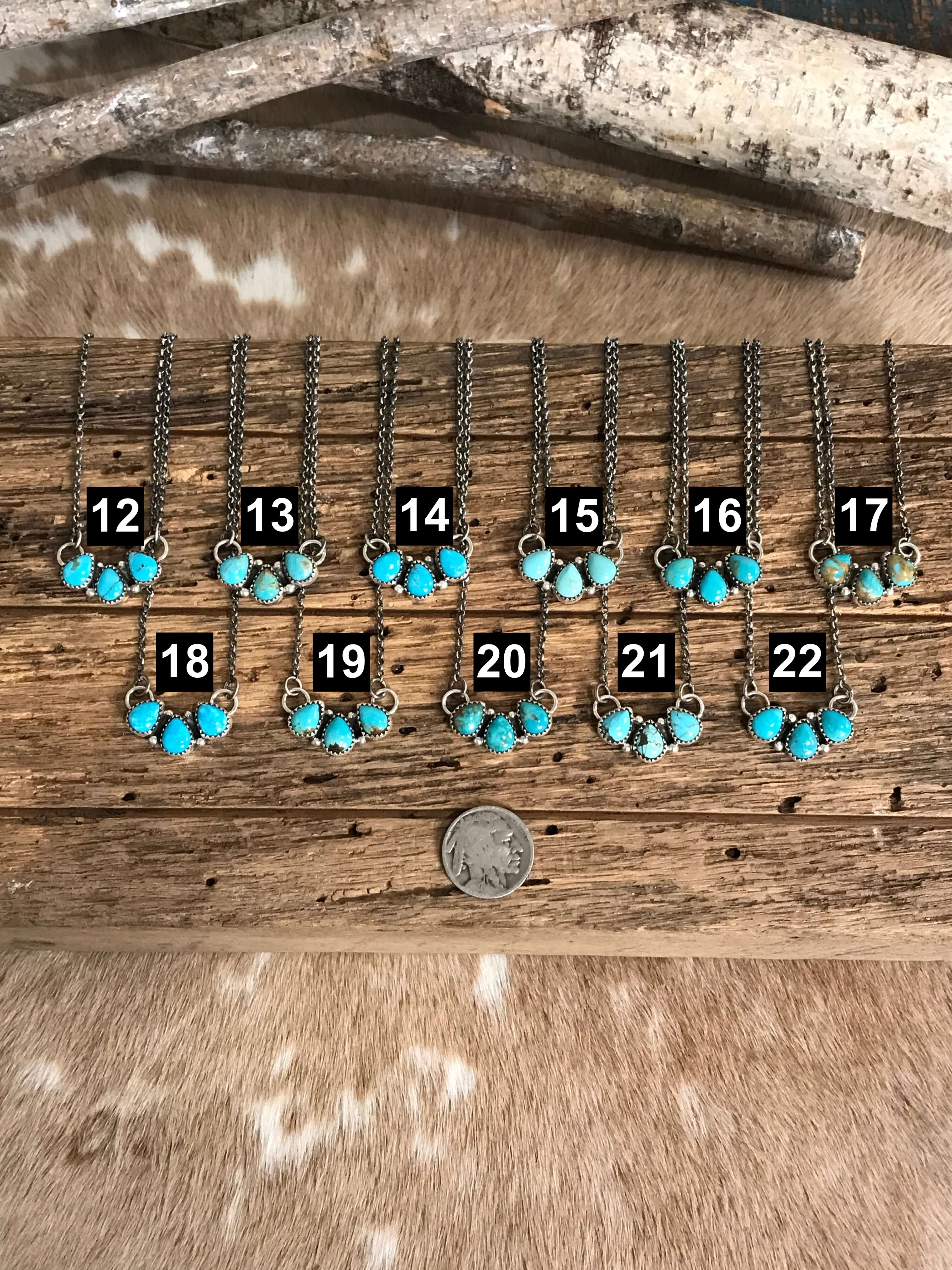 アクセサリー CHOOKE SILVERSMITHING & IRREGULARWORKS The Rexford Turquoise 3 Stone Necklaces – Calli Co. Silver