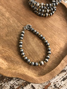 The Renner Gold + Pearl Bracelet-Bracelets & Cuffs-Calli Co., Turquoise and Silver Jewelry, Native American Handmade, Zuni Tribe, Navajo Tribe, Brock Texas