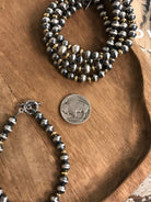 The Renner Gold + Pearl Bracelet-Bracelets & Cuffs-Calli Co., Turquoise and Silver Jewelry, Native American Handmade, Zuni Tribe, Navajo Tribe, Brock Texas