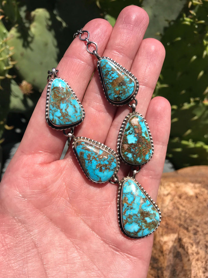 The Taormina Necklace-Necklaces-Calli Co., Turquoise and Silver Jewelry, Native American Handmade, Zuni Tribe, Navajo Tribe, Brock Texas