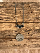 The Rexford Onyx 3 Stone Necklaces-Necklaces-Calli Co., Turquoise and Silver Jewelry, Native American Handmade, Zuni Tribe, Navajo Tribe, Brock Texas