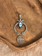 The Sioux Naja Pendant, 20-Pendants-Calli Co., Turquoise and Silver Jewelry, Native American Handmade, Zuni Tribe, Navajo Tribe, Brock Texas