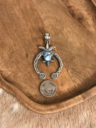 The Sioux Naja Pendant, 22-Pendants-Calli Co., Turquoise and Silver Jewelry, Native American Handmade, Zuni Tribe, Navajo Tribe, Brock Texas