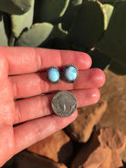 The Golden Hills Studs, 12-Earrings-Calli Co., Turquoise and Silver Jewelry, Native American Handmade, Zuni Tribe, Navajo Tribe, Brock Texas