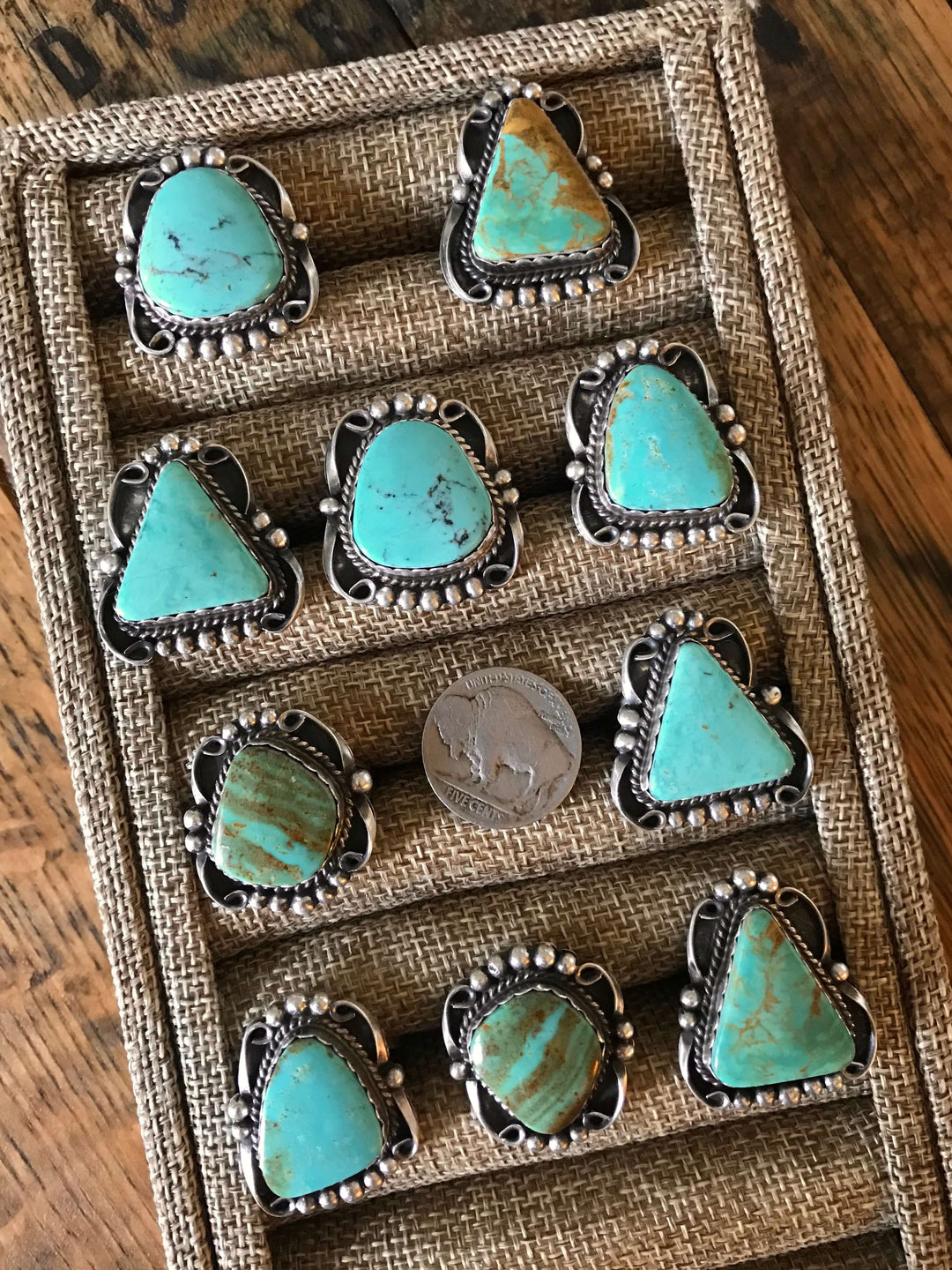The Connolly Turquoise Rings-Rings-Calli Co., Turquoise and Silver Jewelry, Native American Handmade, Zuni Tribe, Navajo Tribe, Brock Texas