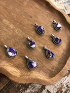 The Everleigh Pendant-Pendants-Calli Co., Turquoise and Silver Jewelry, Native American Handmade, Zuni Tribe, Navajo Tribe, Brock Texas