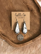 The White Buffalo Dangles, 8-Earrings-Calli Co., Turquoise and Silver Jewelry, Native American Handmade, Zuni Tribe, Navajo Tribe, Brock Texas