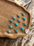 The Waynoka Blue Turquoise Pendants-Pendants-Calli Co., Turquoise and Silver Jewelry, Native American Handmade, Zuni Tribe, Navajo Tribe, Brock Texas