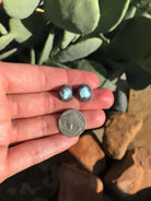 The Golden Hills Studs, 7-Earrings-Calli Co., Turquoise and Silver Jewelry, Native American Handmade, Zuni Tribe, Navajo Tribe, Brock Texas