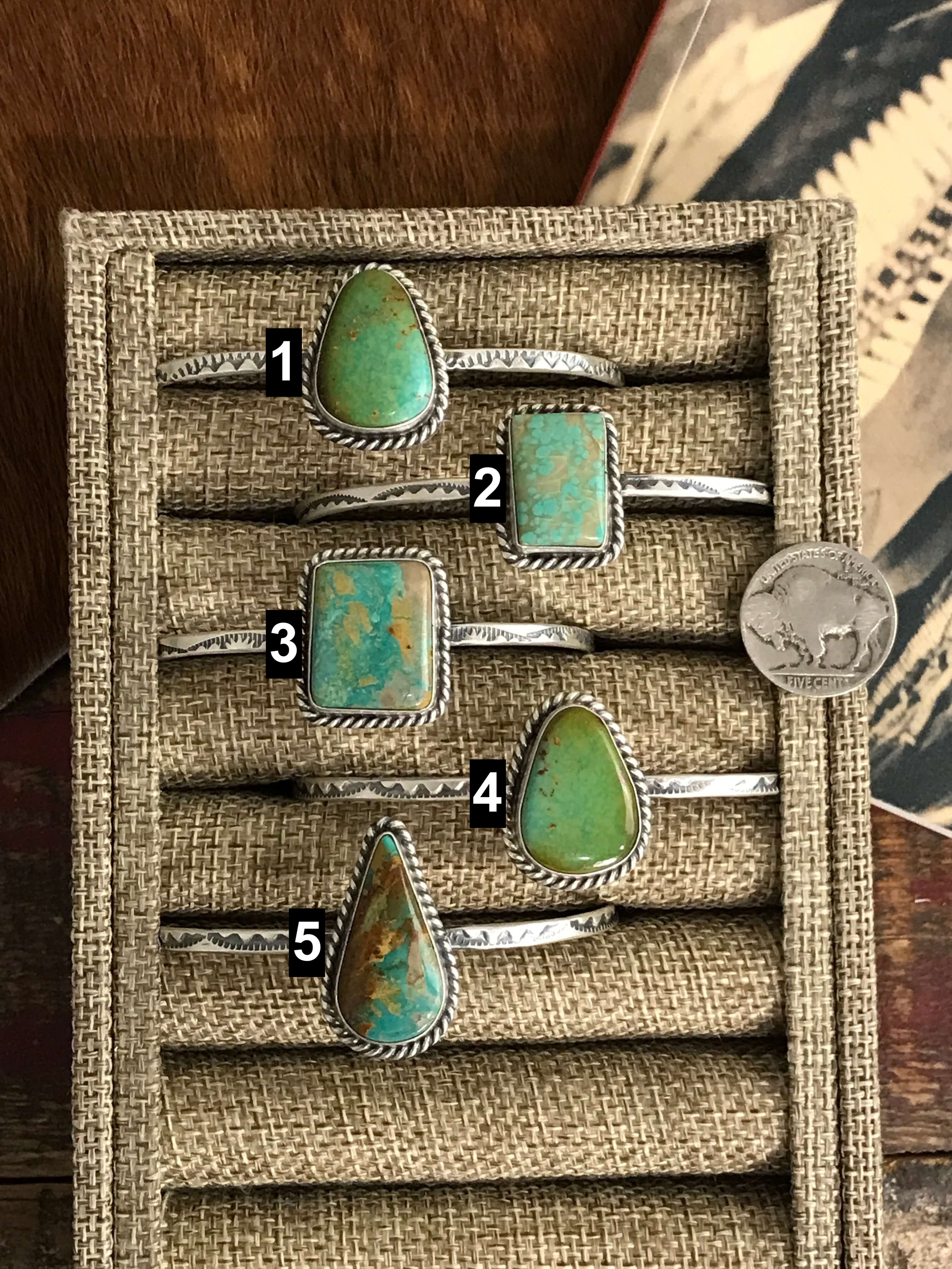 The Taos Cuffs-Bracelets & Cuffs-Calli Co., Turquoise and Silver Jewelry, Native American Handmade, Zuni Tribe, Navajo Tribe, Brock Texas