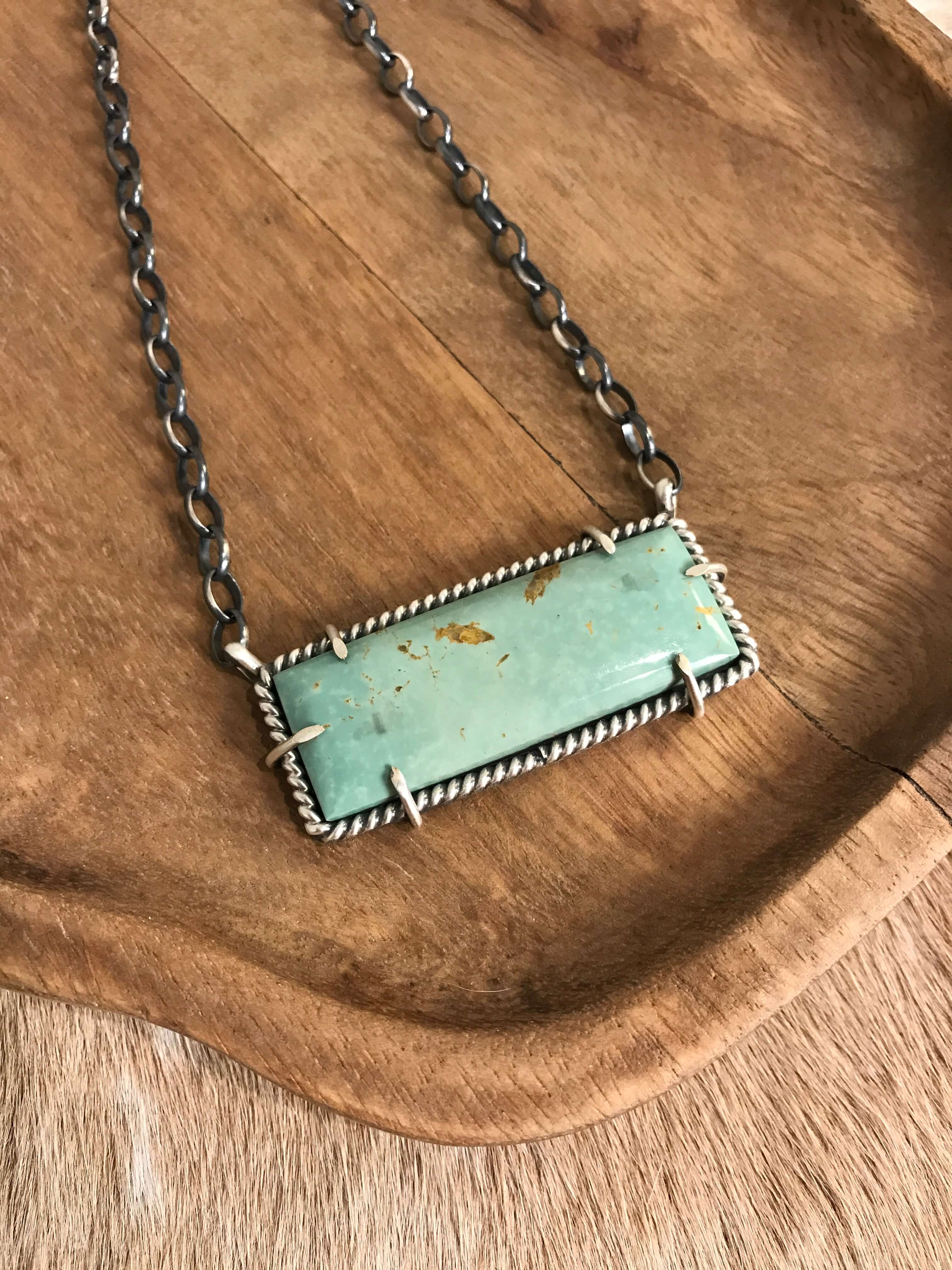 The Bromley Necklace, 2-Necklaces-Calli Co., Turquoise and Silver Jewelry, Native American Handmade, Zuni Tribe, Navajo Tribe, Brock Texas