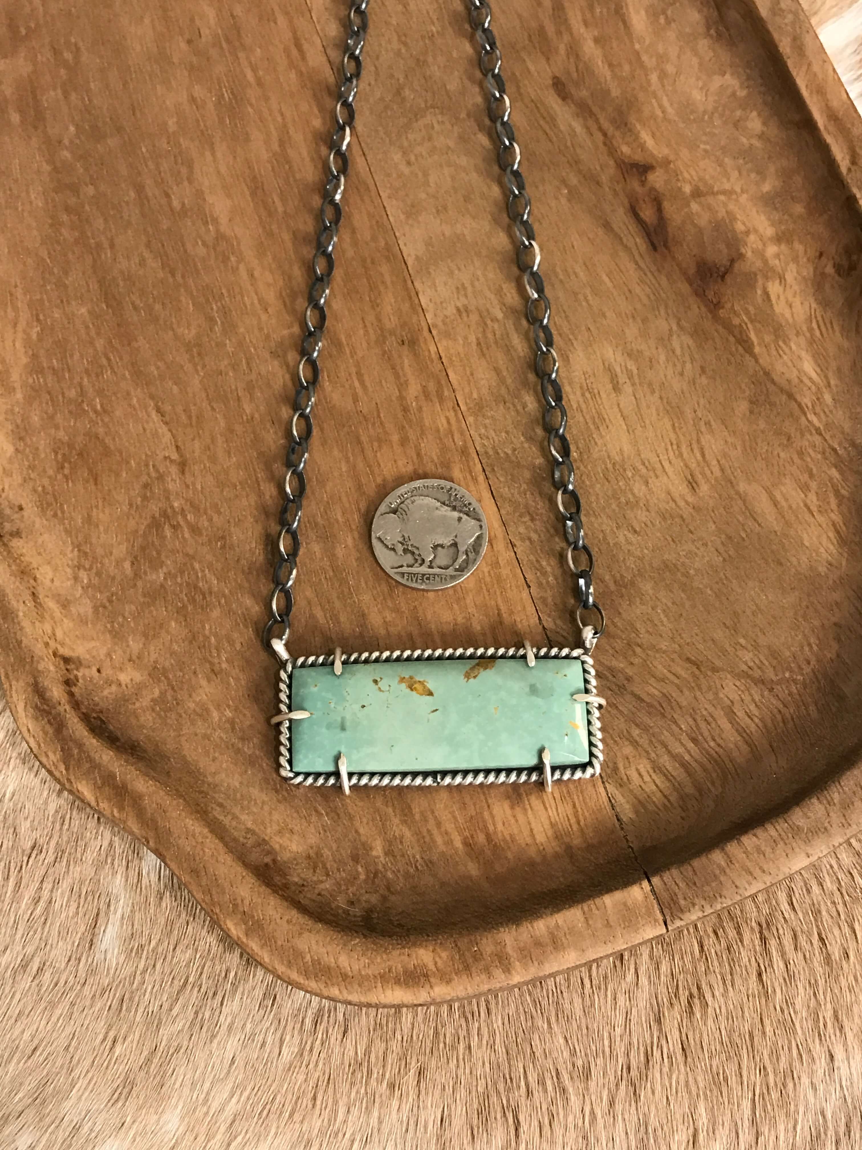 The Bromley Necklace, 2-Necklaces-Calli Co., Turquoise and Silver Jewelry, Native American Handmade, Zuni Tribe, Navajo Tribe, Brock Texas