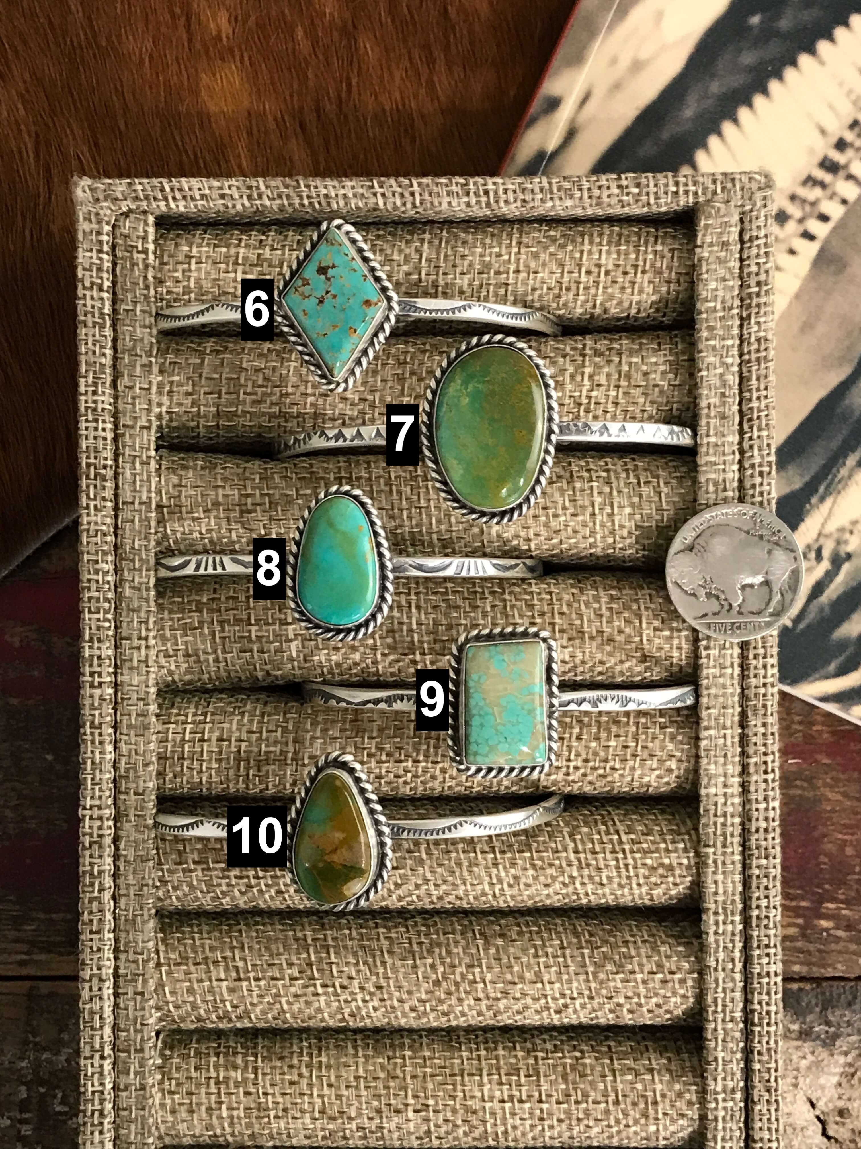 The Taos Cuffs-Bracelets & Cuffs-Calli Co., Turquoise and Silver Jewelry, Native American Handmade, Zuni Tribe, Navajo Tribe, Brock Texas