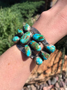 The Ballantrae Cuff-Bracelets & Cuffs-Calli Co., Turquoise and Silver Jewelry, Native American Handmade, Zuni Tribe, Navajo Tribe, Brock Texas