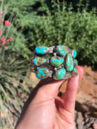 The Ballantrae Cuff-Bracelets & Cuffs-Calli Co., Turquoise and Silver Jewelry, Native American Handmade, Zuni Tribe, Navajo Tribe, Brock Texas