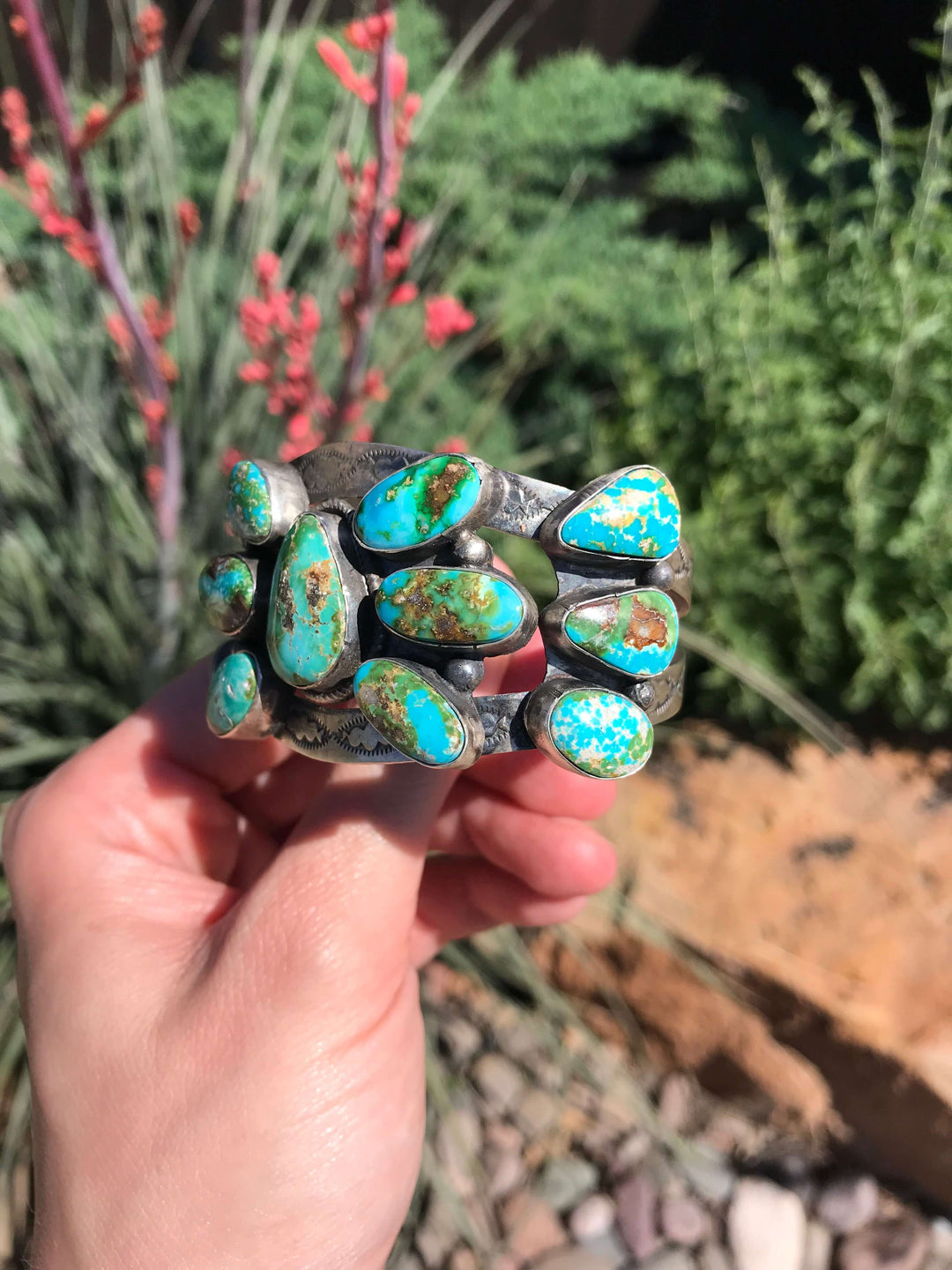 The Ballantrae Cuff-Bracelets & Cuffs-Calli Co., Turquoise and Silver Jewelry, Native American Handmade, Zuni Tribe, Navajo Tribe, Brock Texas