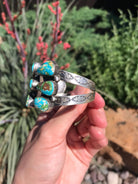 The Ballantrae Cuff-Bracelets & Cuffs-Calli Co., Turquoise and Silver Jewelry, Native American Handmade, Zuni Tribe, Navajo Tribe, Brock Texas