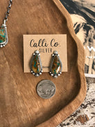 The Dolliver Lariat Necklace Set-Necklaces-Calli Co., Turquoise and Silver Jewelry, Native American Handmade, Zuni Tribe, Navajo Tribe, Brock Texas