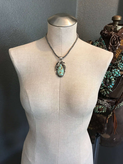 The Westwood Pendant-Pendants-Calli Co., Turquoise and Silver Jewelry, Native American Handmade, Zuni Tribe, Navajo Tribe, Brock Texas