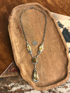 The Santa Cruz Lariat Necklace Set-Necklaces-Calli Co., Turquoise and Silver Jewelry, Native American Handmade, Zuni Tribe, Navajo Tribe, Brock Texas