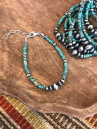 The Azul Bracelet-Bracelets & Cuffs-Calli Co., Turquoise and Silver Jewelry, Native American Handmade, Zuni Tribe, Navajo Tribe, Brock Texas