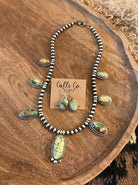 The Colca Turquoise Statement Necklace-Necklaces-Calli Co., Turquoise and Silver Jewelry, Native American Handmade, Zuni Tribe, Navajo Tribe, Brock Texas