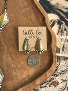 The Palo Pinto Lariat Necklace Set-Necklaces-Calli Co., Turquoise and Silver Jewelry, Native American Handmade, Zuni Tribe, Navajo Tribe, Brock Texas