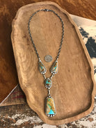The Hillcrest Lariat Necklace Set-Necklaces-Calli Co., Turquoise and Silver Jewelry, Native American Handmade, Zuni Tribe, Navajo Tribe, Brock Texas