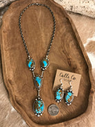 The Copeland Lariat Necklace Set, 25-Necklaces-Calli Co., Turquoise and Silver Jewelry, Native American Handmade, Zuni Tribe, Navajo Tribe, Brock Texas