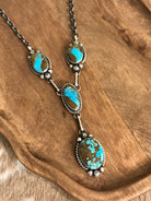 The Copeland Lariat Necklace Set, 25-Necklaces-Calli Co., Turquoise and Silver Jewelry, Native American Handmade, Zuni Tribe, Navajo Tribe, Brock Texas