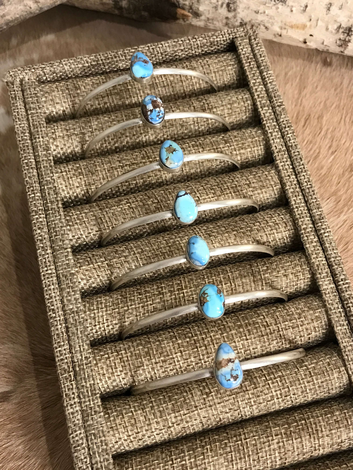 The Banner Cuffs-Bracelets & Cuffs-Calli Co., Turquoise and Silver Jewelry, Native American Handmade, Zuni Tribe, Navajo Tribe, Brock Texas