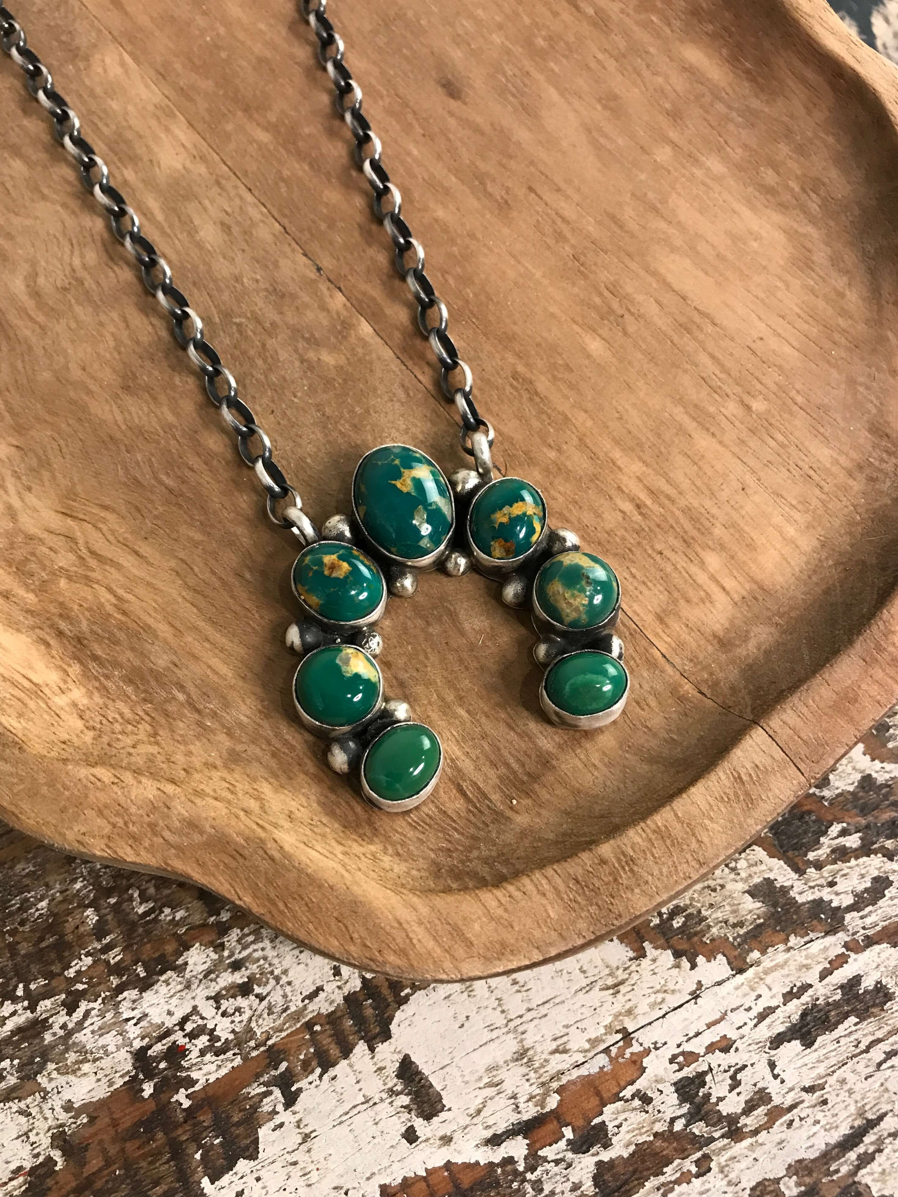 The Naja Necklace, 14-Necklaces-Calli Co., Turquoise and Silver Jewelry, Native American Handmade, Zuni Tribe, Navajo Tribe, Brock Texas