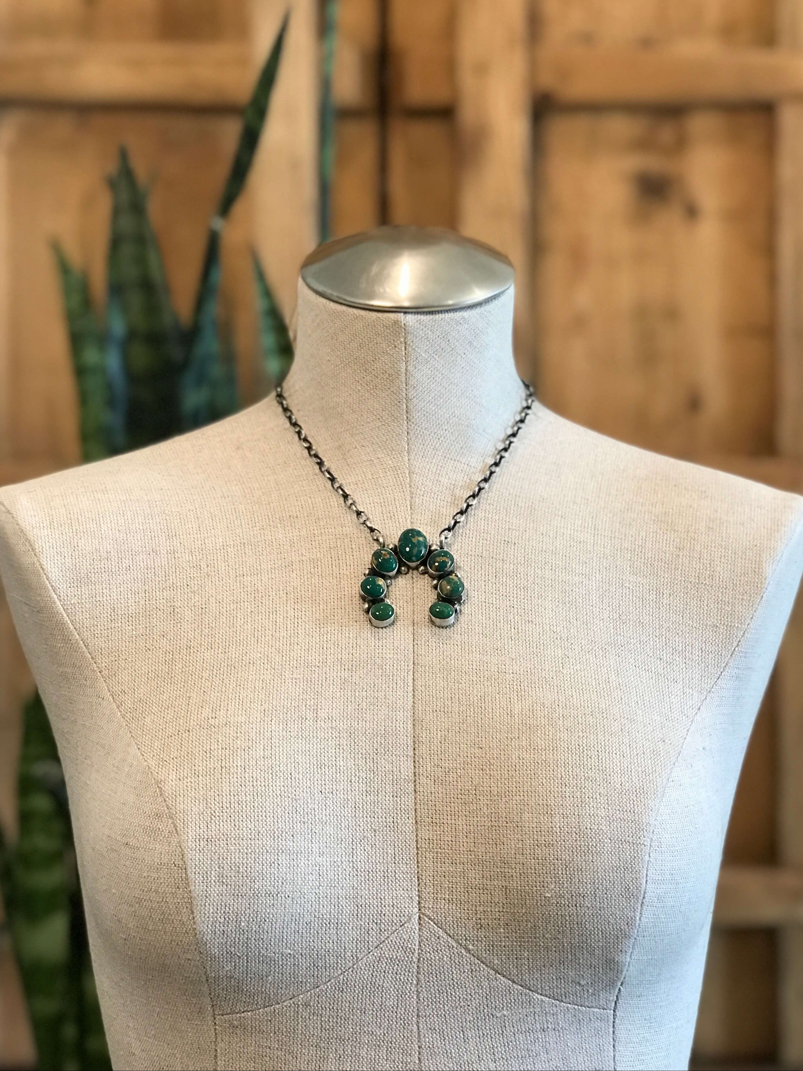 The Naja Necklace, 14-Necklaces-Calli Co., Turquoise and Silver Jewelry, Native American Handmade, Zuni Tribe, Navajo Tribe, Brock Texas