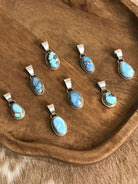 The Alana Pendants-Pendants-Calli Co., Turquoise and Silver Jewelry, Native American Handmade, Zuni Tribe, Navajo Tribe, Brock Texas